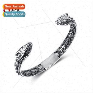 Vintage Viking Titanium Steel Compass Bracelet Bully Stainle