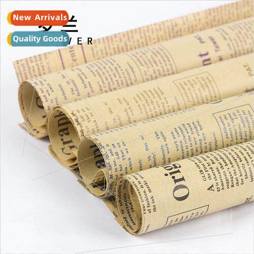 English Newspaper Wrapping Paper Flower Packing Materials Fl