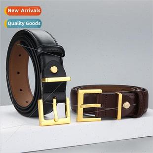 pin buckle solid Women Korean belt color students jeans