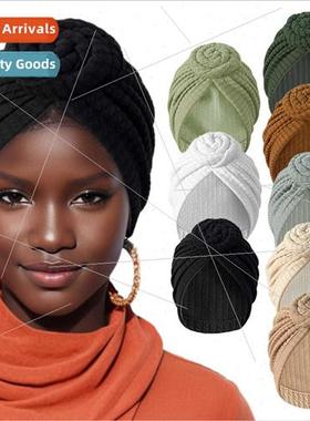 Thickened elastic around flower headscarf cap new ethnic twi
