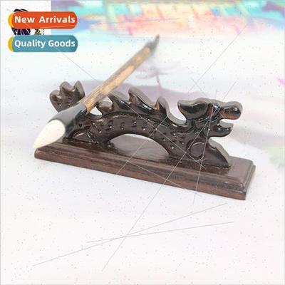Black Catalpa Dragon Brush Holder Brush Hanging Small Brush