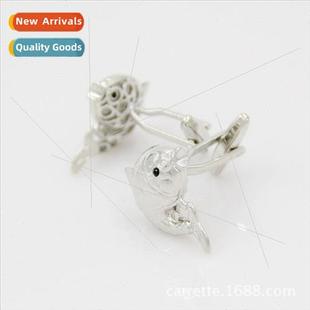 Shape Cufflinks Men Vegan French Fish Business Cuffli Yearly