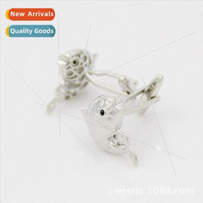 Vegan Yearly Fish Shape Cufflinks Men Business French Cuffli