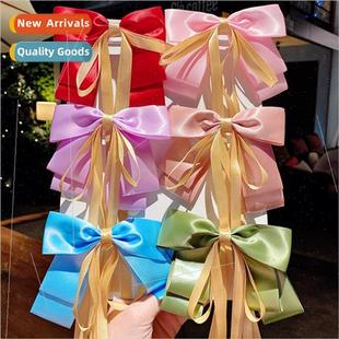 fairy clips Korean card big super red black hair Bow