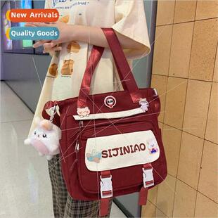 Canvas bag female new shoulder diagonal cross bag fashion si