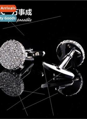 Crystal French Diamond Cufflinks Europe Men High-grade Busin