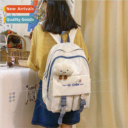 ins wind schoolbag female large capacy backpack lightweight