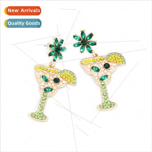 mple fresh wh colored diamonds green snowflake cocktail glas