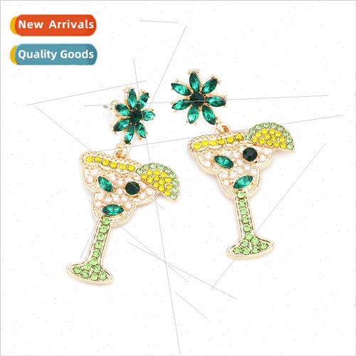 mple fresh wh colored diamonds green snowflake cocktail glas