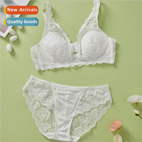 New elegant sexy underwear panty set mulberry silk gathered