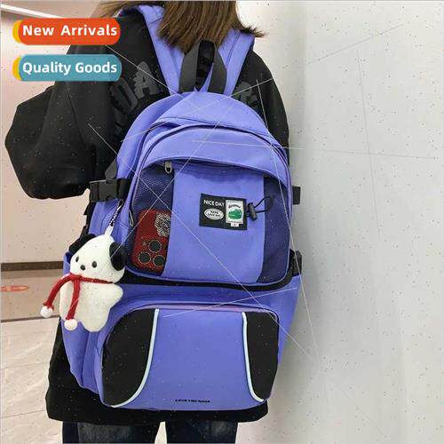 High  ins shoulder bag opening season Korean couple backpack