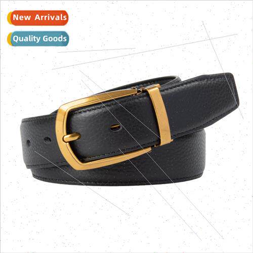 Men belt leather men belt classic retro hundred pin buckle