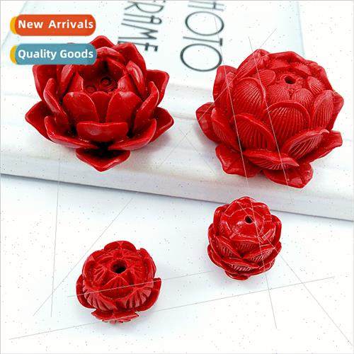 Cinnabar lotus braided keychain car hanging handmade diy jew