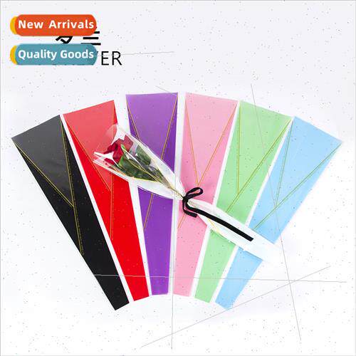 Floral Wrapping Paper Golden Triangle Roses ngle Stem Bag  F