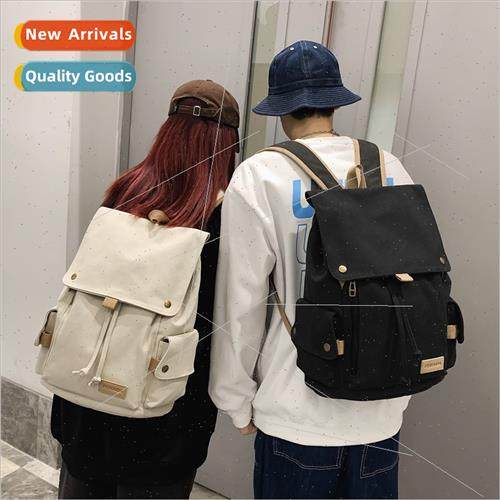 New Korean canvas shoulder bag female college wind retro lei