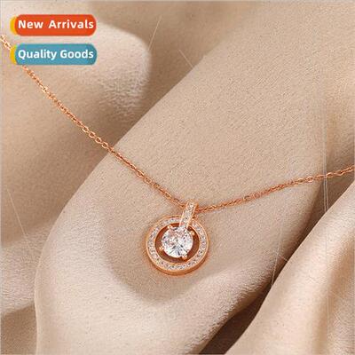Geometric tanium steel necklace fashion in hipster wh diamon