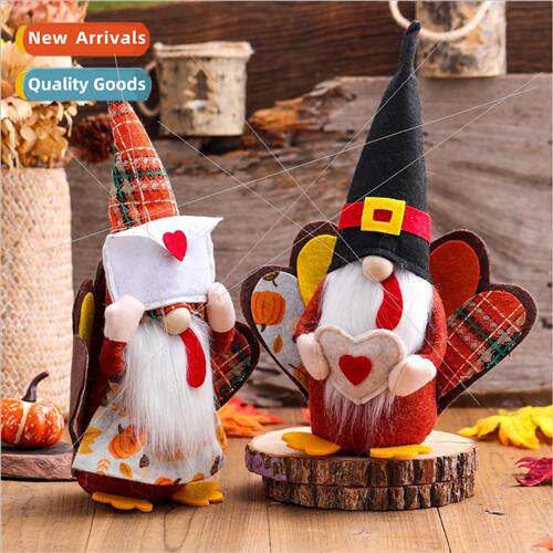 2023 Thanksgiving harvest festival turkey doll ornament turk