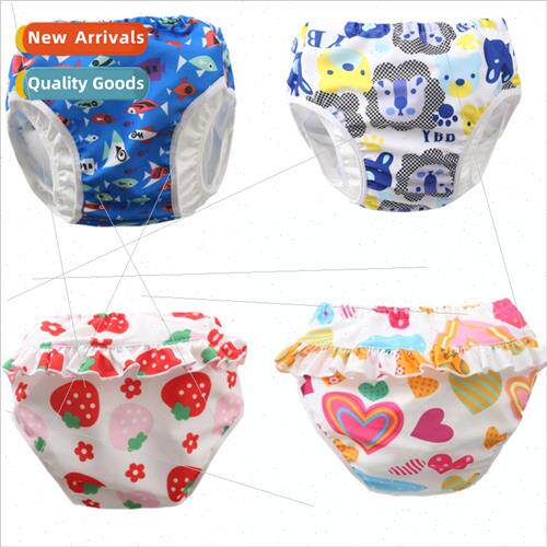 Children swimming trunks baby multi-layer waterproleak-prosw