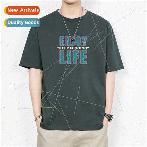 Short-sleeved t-shirt men spring autumn summer thin bottomin