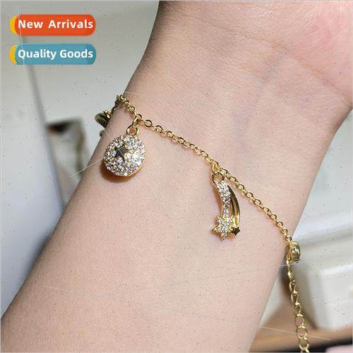 2023ins Simple Star Moon Unicorn Zirconia Bracelet Fashion H