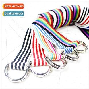 belts Korea versatile Nylon ring women double buckle canvas