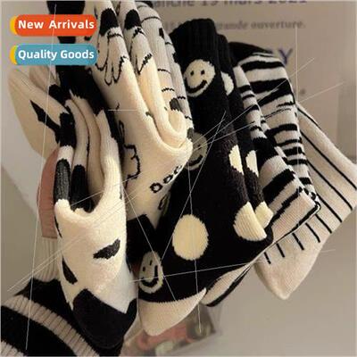 Terry socks ladies spring and summer warm cute cartoon ins s