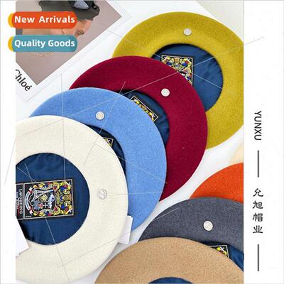 Classic again upgraded senior sense wool beret Japanese Bris