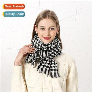 female winter 2023 Thousbirds plaid scarf new imation check
