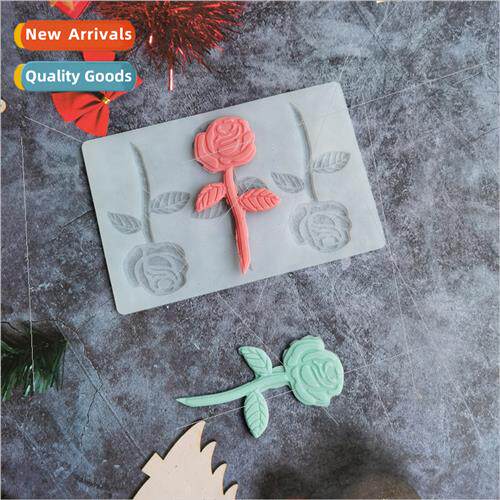 licone 3 rose chocolate DIY cake ice cookies pastry handmade