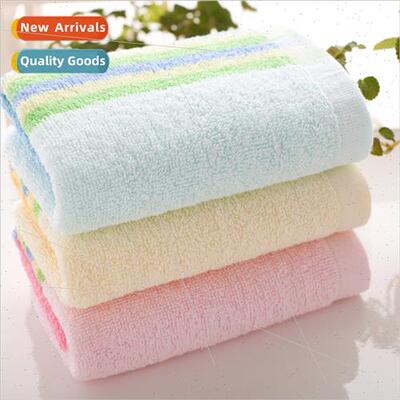 Cotton color yarn color stripes adult face towel do supermar