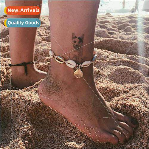 Europe metal shell women ankle jewelry accessories handmade