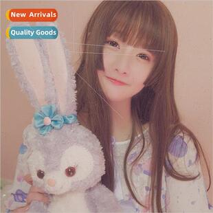 Binary wig female cosplay anime chemical fiber headgear fema