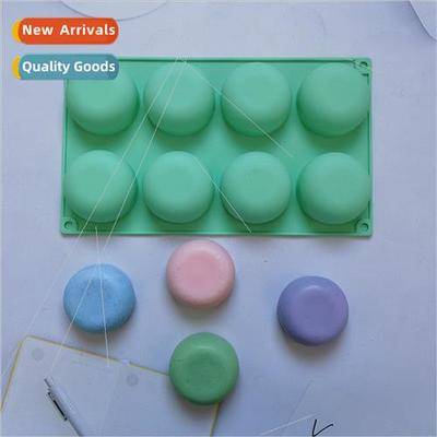 8 flat bottomed semi-circular 129 silicone mold dessert mold