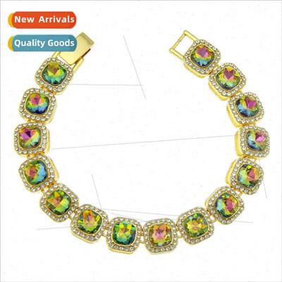 Europe hip-hop domineering square round diamond creative men