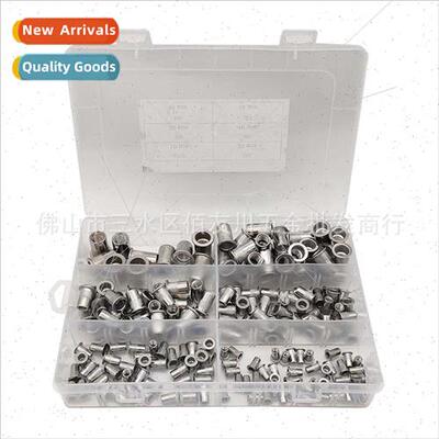 200pcs box Stainless Steel M3-M10 Rivet Nut Assortment Set F