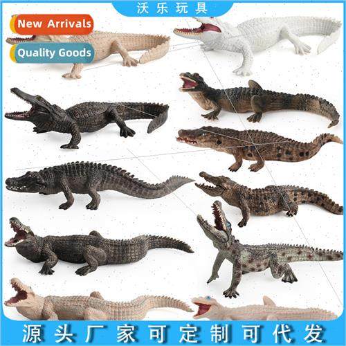 Children animal world model ornaments toys new crocodile bla