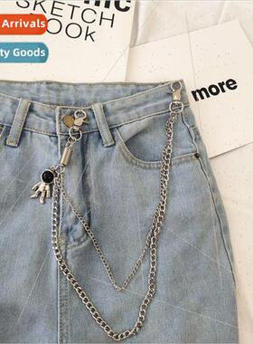 Au styling Europe set robot pants chain accessories female h