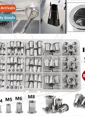 150pcs boxed Aluminum alloy flat head threaded rivet nut Riv