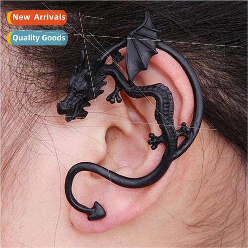 Europe  jewelry punk retro alloy pterodactyl ear clips domin