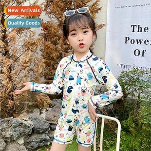 spa vacation sports conservative corne Childrens flat swimsu