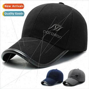 tweed hat men Middle winter elderly fall cotton aged