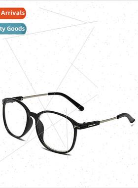 Retro classic large metal inlay eyeglasses frame square flat