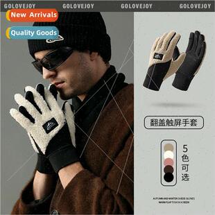 fleece warm outdoor new riding women teddy men Winter gloves