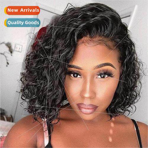 front lace wig Europe wig female short curly hair african sm
