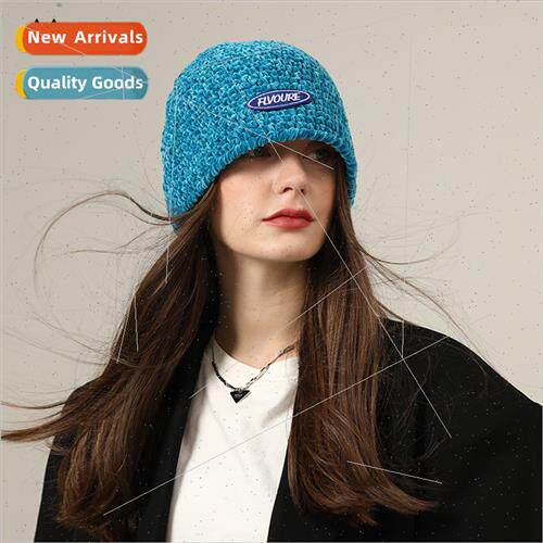 Autumn winter hats female chenille hand-knted cap hundred wh