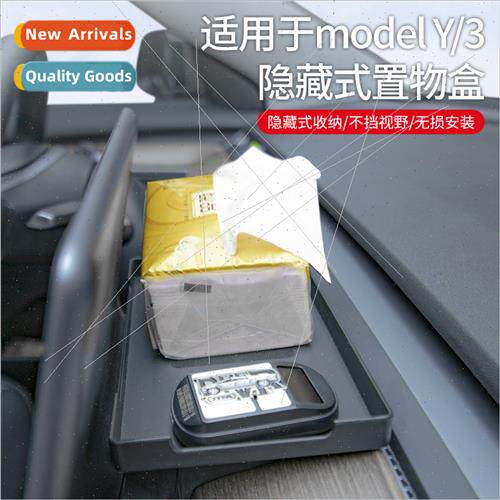 Tesla Model3/Y Hidden Storage Box Dashboard Holder Cen Conso