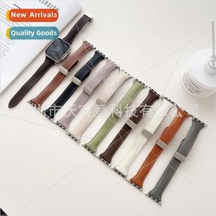 waist barbarian lychee grain buckle 适用apple magnetic small