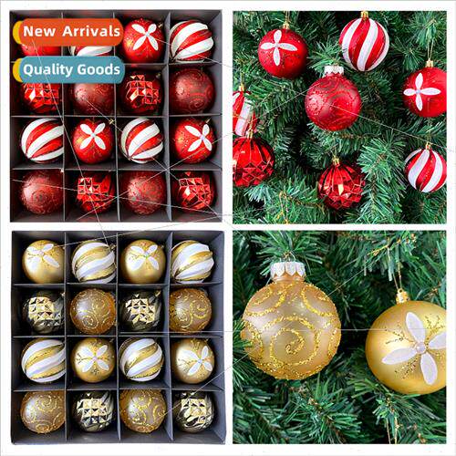 SHEIN Christmas decorations 8cm electroplated plastic ball p