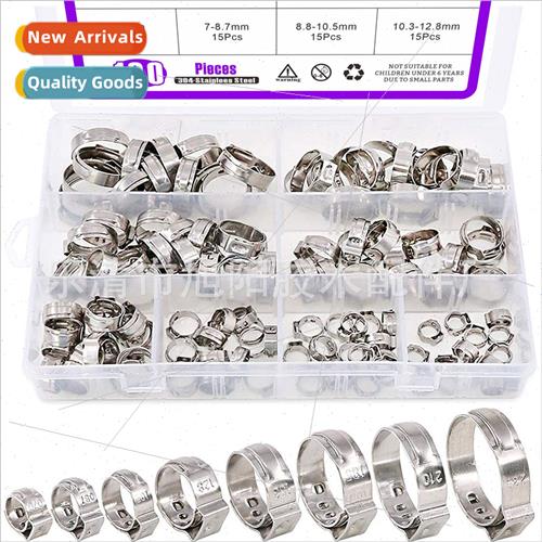 120pcs boxed 304 soft clamp hose clamp compression hose clam