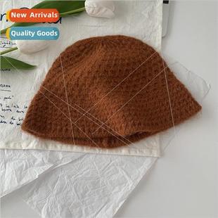cap hand color winter versati solid wool cold fall knted